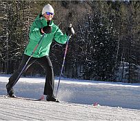 Cross country skiing at King Pine